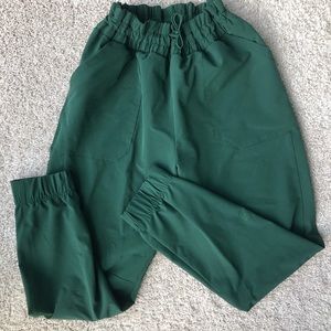 Green joggers